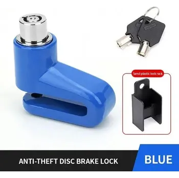 Zámek na kolo Bezpečnostní zámek kola s klíči | cyklistické potřeby - modrý