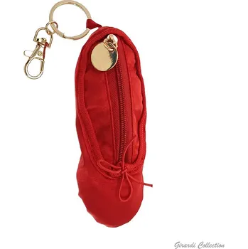 Girardi,Klíčenka na zip - baletní špička F490327.2, červená
