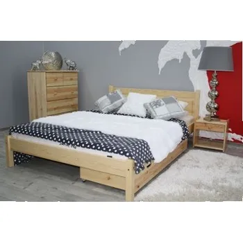 Postel Nabytek-dreveny.cz Dřevěná manželská postel MD 14 180x200 cm borovice masiv Barva postele: Olše