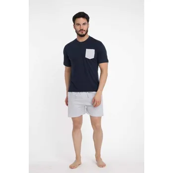 Pánské pyžamo NOTTINGHAMSKÉ PÁNSKÉ PYŽAMO PG36546 GIALLO L