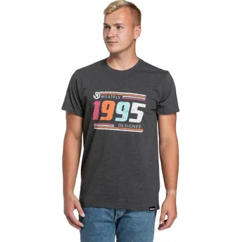 Pánské oblečení Pánské triko Meatfly 1995 24/25 Charcoal Heather S
