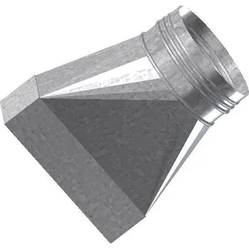 Vzduchotechnické potrubí UNITRADE HK Přechod osový na kruh 50x200-150