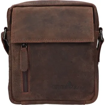 Pánská aktovka Pánská kožená taška přes rameno Greenwood Tores - hnědá