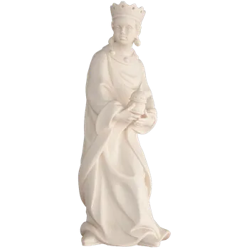 Vánoce Ornatis Tři králové Baltazar Provedení: Přírodní bez malování, Velikost stojících figur dospělých postav: 13 cm Dřevěná vyřezávaná soška Krále Baltazara
