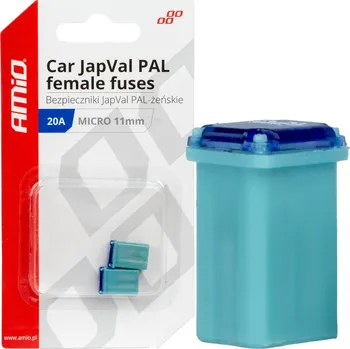Autopojistky Pojistky JAPVAL PAL samice 20A AMIO-03458