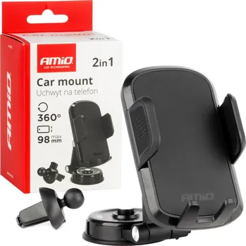 Držák telefonu na palubní desku ventilační otvor otočný AMiO-04138