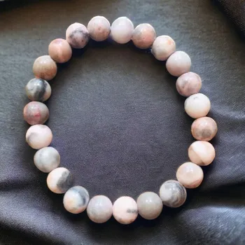 Drahý kámen Náramek Jaspis zebra, pink