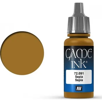 Modelářská barva Vallejo Game Color 72091 Sepia Ink 18 ml