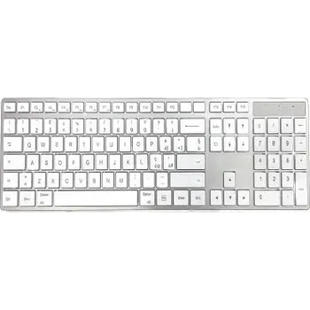 Klávesnice, bezdrátová, Bílá, Bluetooth Mac QWERTY Ceratech