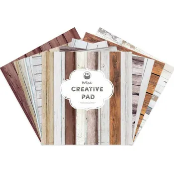 Umělecký papír P13 Maxi kreativní blok papírů Wood 30x30cm