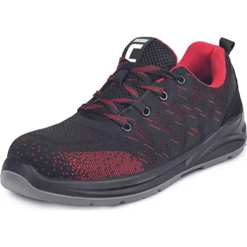 Pracovní obuv GERA S3 SR polobotka černá/červená - 39