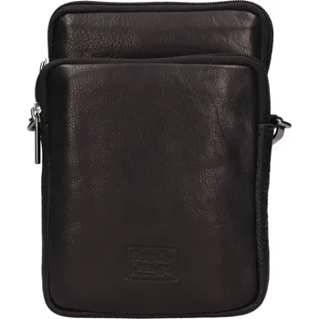 Pánská aktovka Kožená taška na mobil a doklady SendiDesign Menny - černá