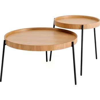 Konferenční stolek Odkládací stolek OLTARIS, přírodní - sada 2 ks + vyzvednutí ZDARMA