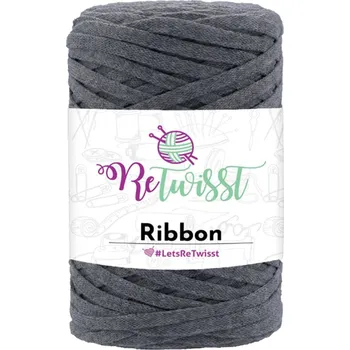 Příze Ribbon ReTwisst 6 tmavě šedá