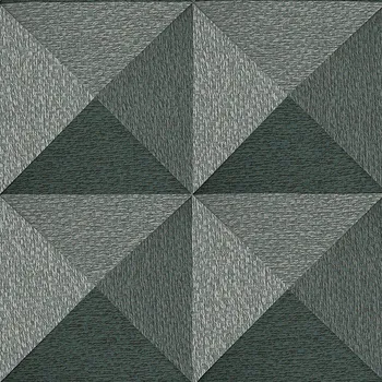 Tapeta Geometrická vliesová tapeta na zeď, šedo-černá, SA524105, Santa Fe, Design ID