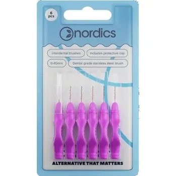 Zubní kartáček Mezizubní kartáčky kulaté 0,4mm Nordics
