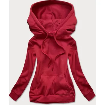 Dámská mikina Červená dámská tepláková mikina (W02-35) odstíny červené S (36)