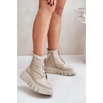 Dámská zimní obuv Boty na široké podrážce model 202820 Step in style 39