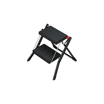 Schůdek Hailo HAILO MK62 StandardLine 2stupňové, černé - ocelové skládací schůdky - 4310-181