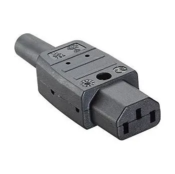 Elektrická zásuvka Bachmann 915170 IEC zástrčka C13/C14 černá 1 ks