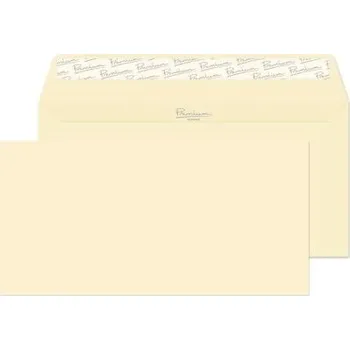 Obálka Poštovní obálka, Krémová velikost DL bez okénka samolepící s odtrhovacím pruhem