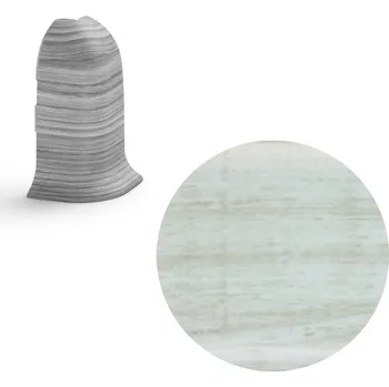 Podlahová lišta SALAG AP28 vnější růžek k liště NGF56, PVC flexibilní dub rustikální bílá, 56 mm, 1 ks