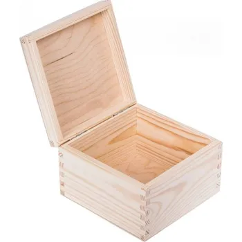 Dárková krabička Krabička dřevěná - 16x16x10,5 cm