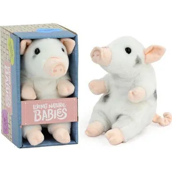 plyšák Plyšové prasátko bílé 16 cm - plyšové hračky