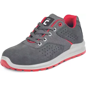 Pracovní obuv GRIMMA S1PS MF SR polobotka šedá/červená - 35