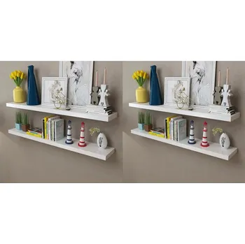 police Nástěnné police 4 ks bílé 120 cm IM_276000