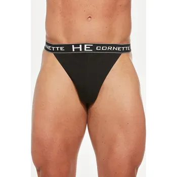 Pánské tanga Cornette String High Emotion kolor:czarny 2XL