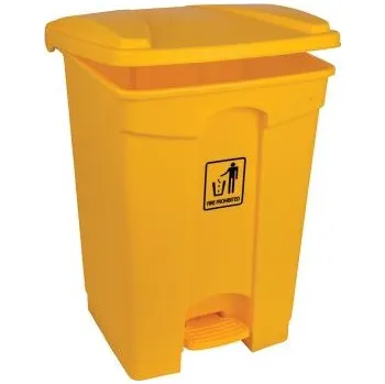 Odpadkový koš Nádoba na odpad 45L, Žlutá Polypropylen