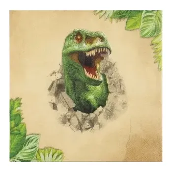 Papírový ubrousek Papírové ubrousky s motivem Dino, 12 ks