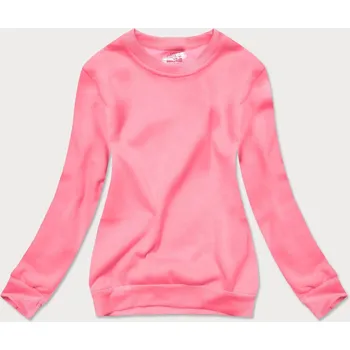 Dámská mikina Světle růžová dámská tepláková mikina se stahovacími lemy (W01-20) odstíny růžové XL (42)