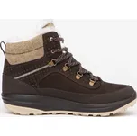 QUECHUA Dámské zimní turistické hřejivé nepromokavé kožené boty NH 900 37 KAŠTANOVÁ