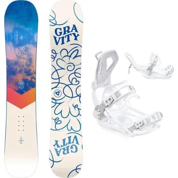 Snowboard Gravity Mist 24/25 dámský snowboard + Raven Fastec FT360 white vázání 152 cm + S (EU 35-40) + DÁREK + Doprava ZDARMA