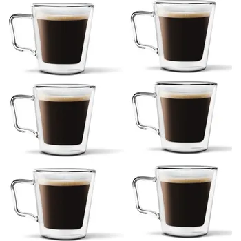 Vialli Design DIVA dvoustěnné sklenice na kávu a čaj 250 ml, 6 ks 25875