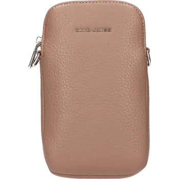 Kabelka Dámská kabelka na mobil a doklady David Jones Kaila - světle hnědá