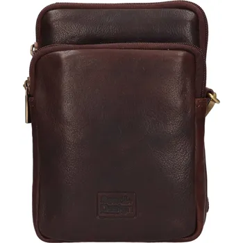 Pánská aktovka Kožená taška na mobil a doklady SendiDesign Menny - hnědá