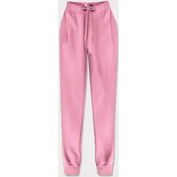 Světle růžové teplákové kalhoty (CK01-20) odstíny růžové L (40)