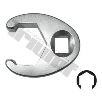 Klíč Otevřený klíč, zesílené konce, pohon 3/8", matný chrom - 18 mm