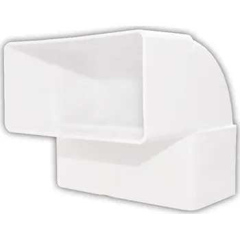 Ventilace UNITRADE HK Oblouk 90° vertikální pro čtyřhranné plastové potrubí 110x55mm