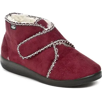 Dámská móda Rogallo 4372-013 bordó dámské zimní papuče EU 38 + DÁREK
