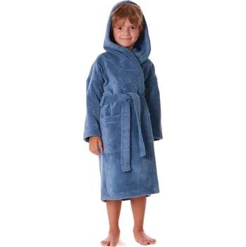 Dívčí župan Dětský župan Tampa s kapucí 9149 denim světlý - Vestis dětské č. 116