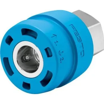 Pneumatická rychlospojka, řada: NPHS-D6-P-G14F, Mosaz, přípojka se závitem: G 1/4 vnitřní Se závitem 1/4in Festo