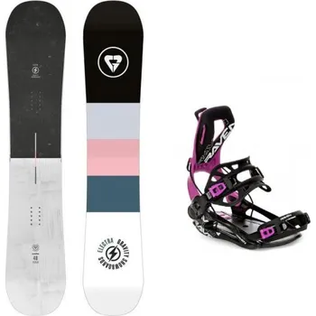 Snowboarding Gravity Electra 24/25 dámský snowboard + Raven Fastec FT360 black/fuchsia vázání 159 cm + M (EU 39-42) + DÁREK + Doprava ZDARMA