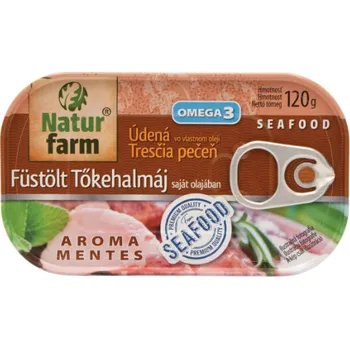 konzervovaná ryba Údená tresčia pečeň vo vlastnom oleji – 120 g NaturFarm