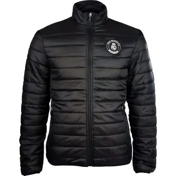 Pánská větrovka Real Madrid FC Zimní bunda Real Madrid FC, černá, prošívaná Velikost: S