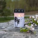 STAR TRADING LED světlo na hrob Pampeliška, 12 cm bílá/černá plastová baterie bílá, černá 1 x 0,03 W LED