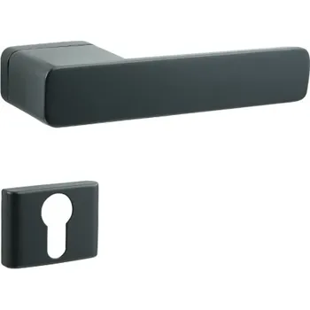 Dveřní kování Cobra dveřní kování STRIGA-S (černá) Provedení: PZ (samostatná rozeta, pro zámek FAB)